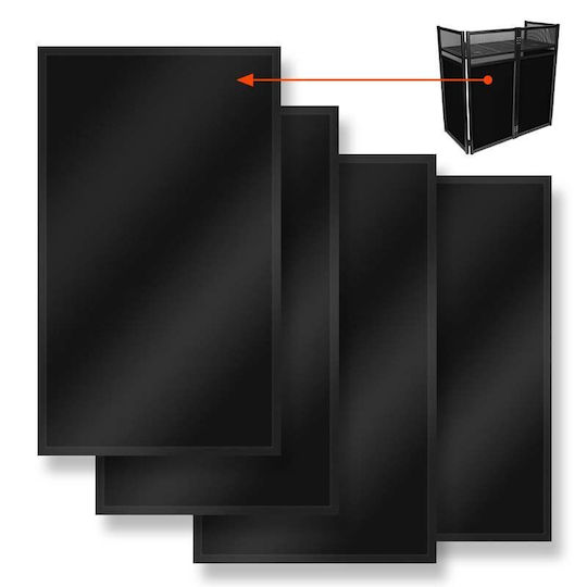 STAND4ME Dj Screen Xl Table Folding Screen Black