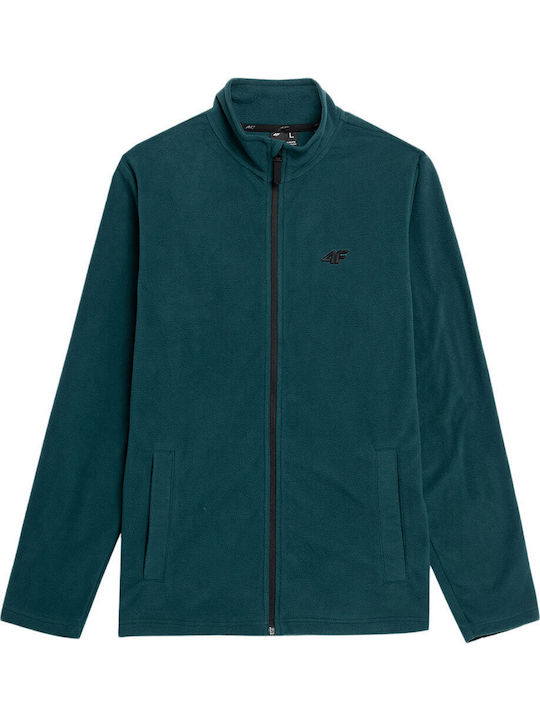 Men's Fleece Cardigan Green