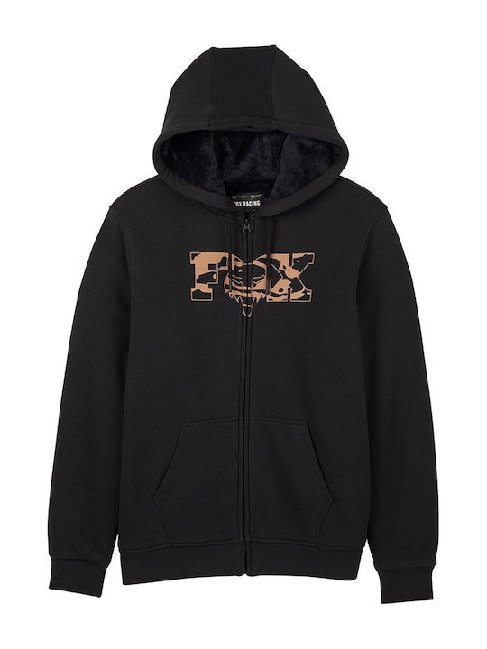 Cienega Sasquatch Ανδρική Ζακέτα Fleece με Κουκούλα Μαύρη