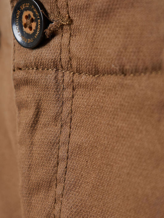 Trousers Cargo in Regular Fit Tabac Brown