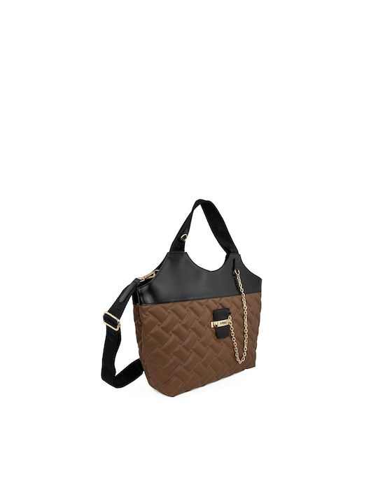 FRNC Damen Tasche Schulter Beige