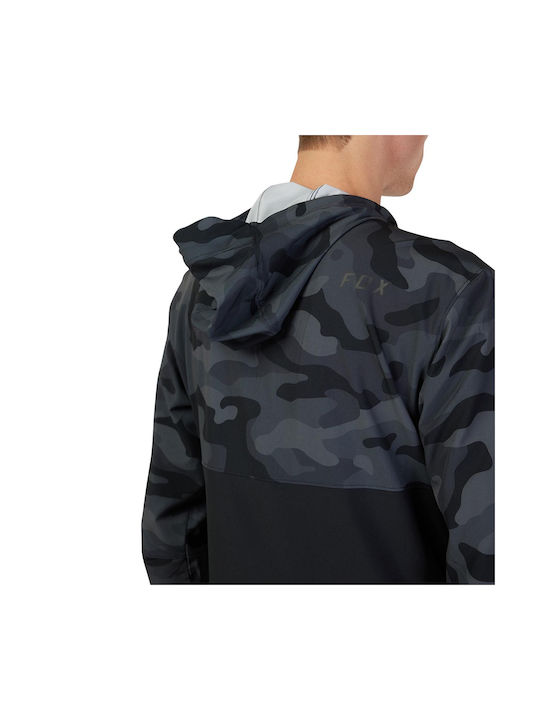 Fox Ranger Wind Cycling Windbreaker Jacket Long sleeve Black