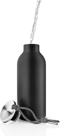 Eva Solo Μπουκάλι Θερμός Ανοξείδωτο 500ml Μαύρο με Θηλιά