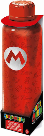 Stor Super Mario Bottle Thermos Stainless Steel BPA Free 510ml Red 96646