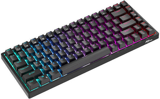 Royal Kludge RK84 Fără fir Gaming Tastatură Mecanică Tenkeyless cu Custom Brown comutatoare și iluminare RGB (Engleză US)