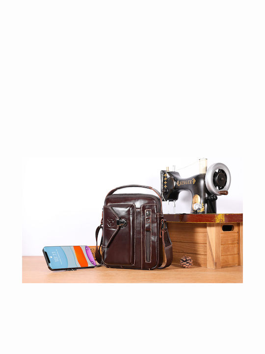 Djb Leather Men's Bag Shoulder / Crossbody Brown
