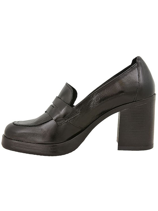 Yokono Leather Black Heels