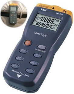 Mastech Laser Entfernungsmesser VA6450 mit einer Messreichweite von bis zu 15m