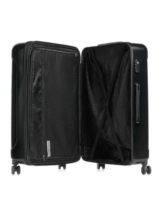 Guess Lustre2 Großer Reisekoffer Hartschalen Schwarz mit 4 Räder Höhe 69.8cm TWE68939880-BLA