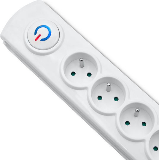 Qoltec Πολύπριζο 8 Θέσεων με Καλώδιο 1.5m