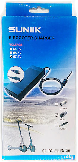 Suniik Charger for Electric Scooter in Black Color BCT009