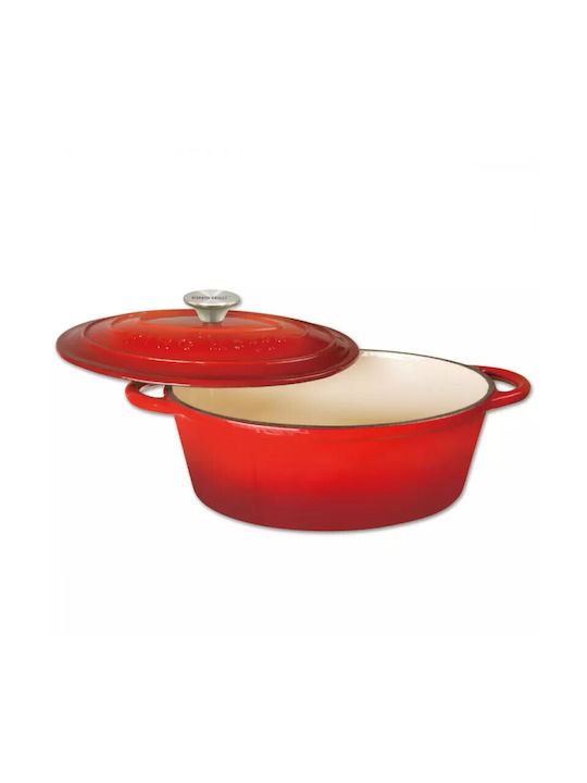 KING Hoff Dutch Oven Oval Cast Iron 33x26cm 1pcs