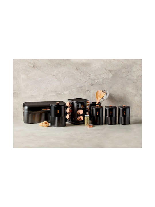Maxwell & Williams Vase for Sugar with Lid Metallic Black 1350ml