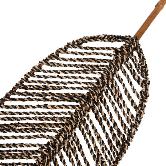 HomeMarkt Wall Decor Black Made of Wicker Material 78x30cm