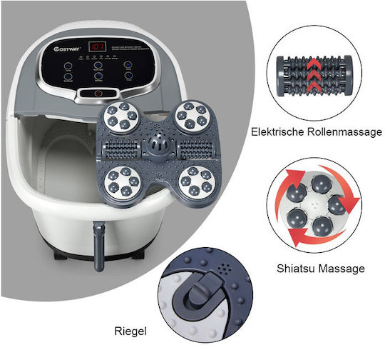 Costway Ποδόλουτρο Shiatsu Γκρι