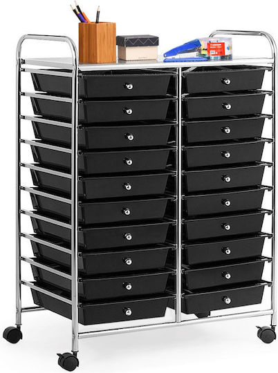 Storage Drawer from Metal and Plastic 63x37x87 cm