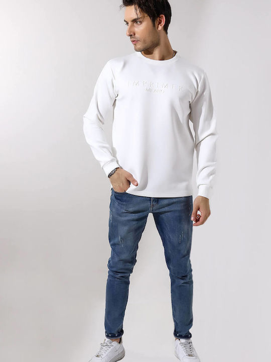 Privato Herren Sweatshirt Weiß