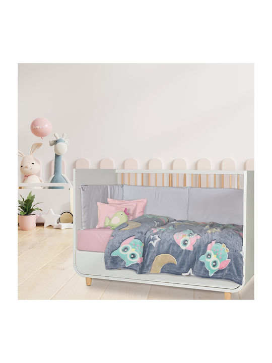 Das Home Decke Kinderbett Vlies Grey 110x150cm