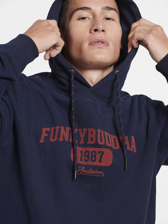 Sweatshirt mit Kapuze Marineblau