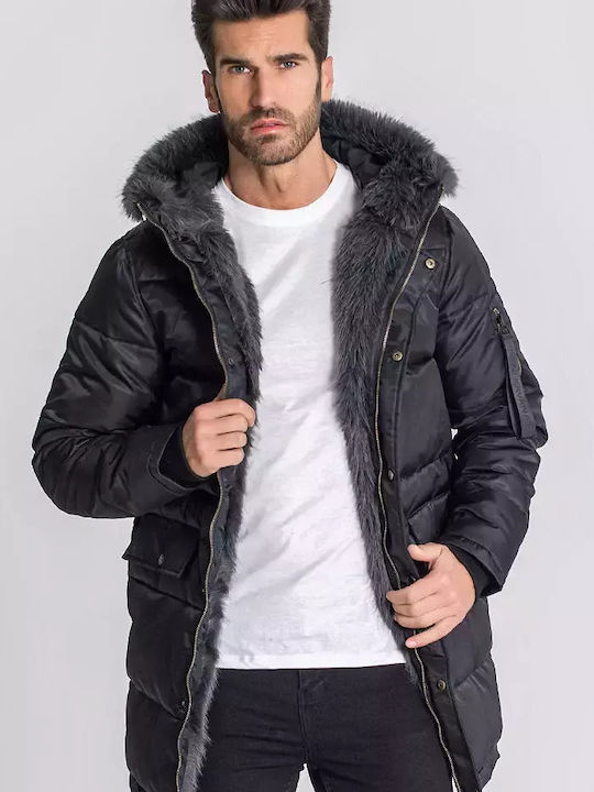 Gianni Kavanagh Men's Winter Parka Jacket Black