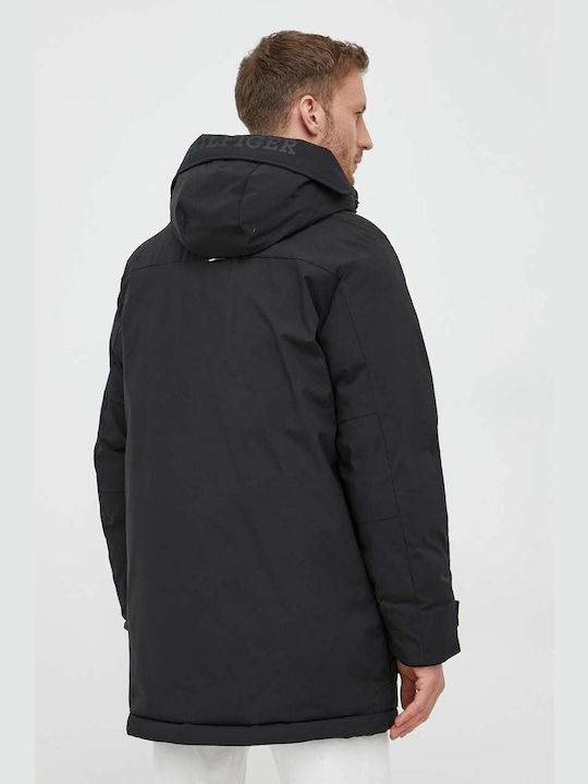 Tommy Hilfiger Men's Winter Parka Jacket Black