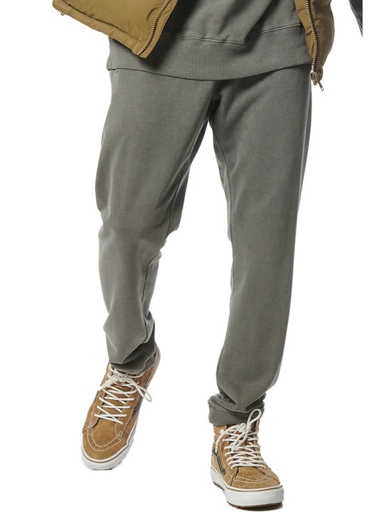 Body Action Men's Sweatpants with Rubber Beige