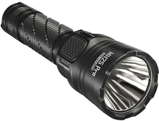 NiteCore Rechargeable Flashlight LED IP68 with Maximum Brightness 3300lm Hybrid MH25 Pro Black