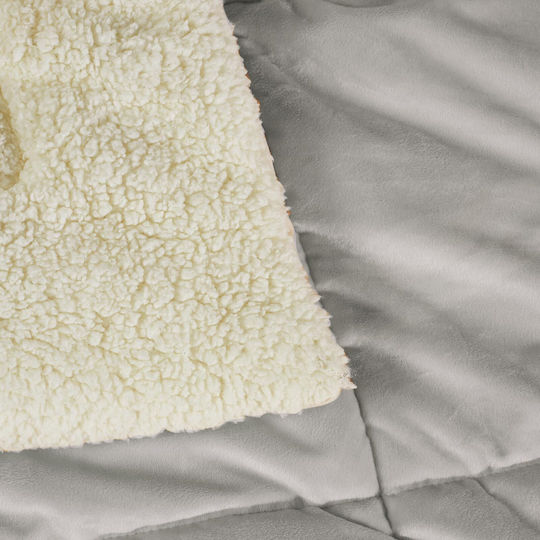 Das Home Bettbezug mit Hollowfiber-Füllung Großes Doppelbett 220x240cm 1174 Grey 11 togs Togs