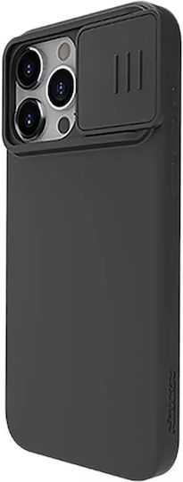 Nillkin Camshield Silky Umschlag Rückseite Silikon Schwarz (iPhone 15 Pro)