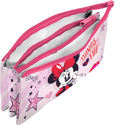 Disney Pencil Case with 3 Compartments Multicolored