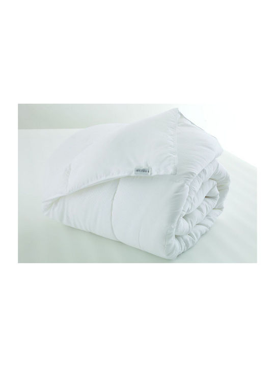 Palamaiki Πάπλωμα Υπέρδιπλο με Γέμιση Microfiber 220x240εκ. Stripe White Comfort