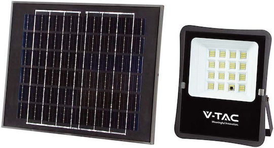 V-TAC Στεγανός Ηλιακός Προβολέας LED 15W Φυσικό Λευκό 4000K με Τηλεχειριστήριο IP65