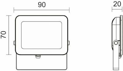 Spot Light Wasserdicht LED Flutlicht 10W Natürliches Weiß 4000K IP65