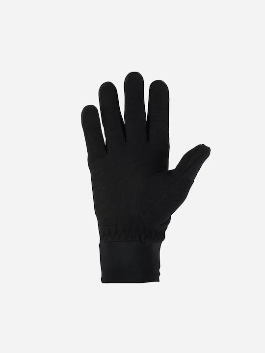 Lafuma Schwarz Leder Handschuhe Berührung