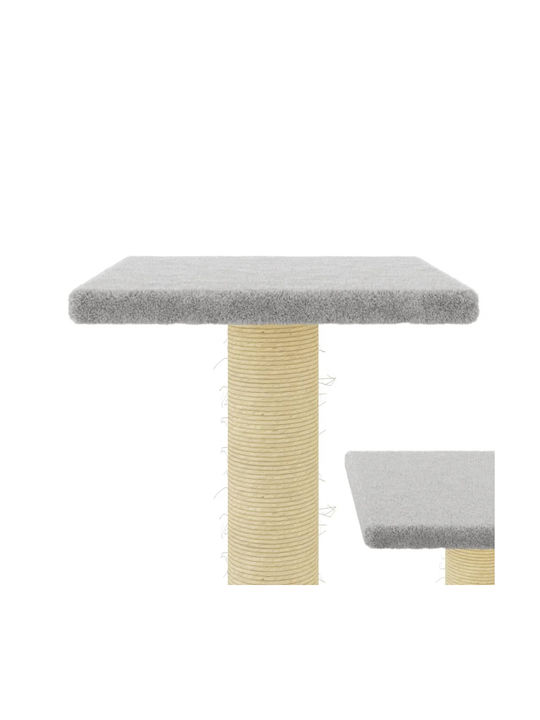 vidaXL Scratching Post Cat Trees Gray 3 levels 53.5x53.5x61cm