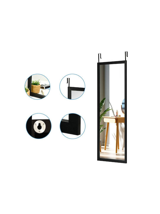 Costway Wall Mirror with Black Wooden Frame 1pcs