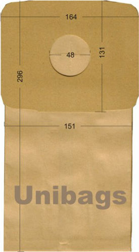 Unibags 440 Σακούλες Σκούπας 5τμχ Συμβατή με Σκούπα Bosch / Rowenta / Siemens