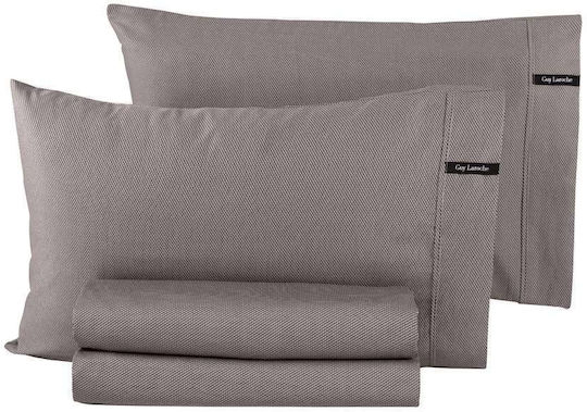 Guy Laroche Sheet Super-Double with Elastic 160x200+35cm. Minimal Melanze
