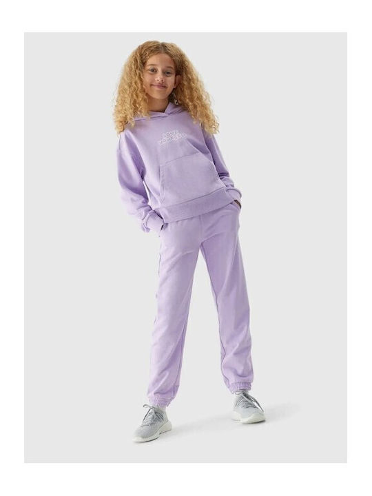 Hanorac Copii cu Glugă și Buzunare Violet