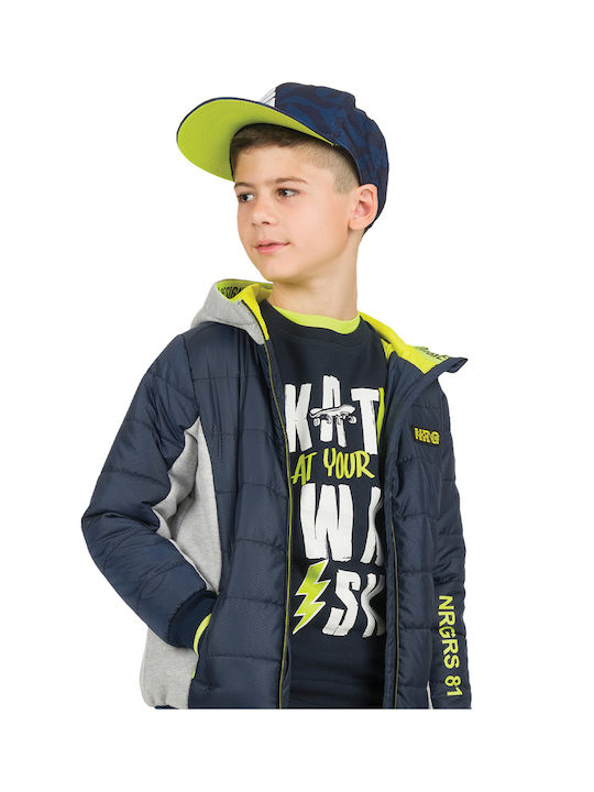 Energiers Kinderjacke mit Kapuze Marineblau