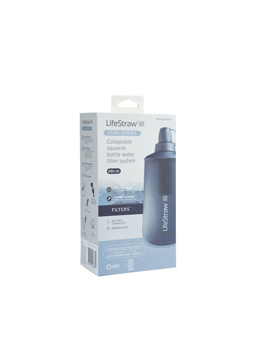Lifestraw Wasserflasche Kunststoff mit Filter 650ml Blau