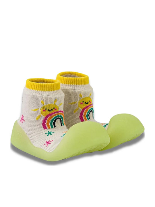 BigToes Lange Kinder Haussocken Bunte