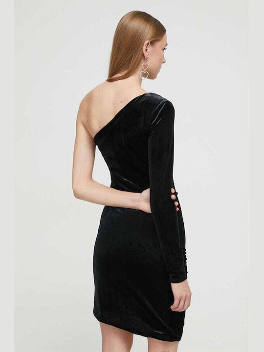 Hugo Boss Mini Evening Dress Velvet Black