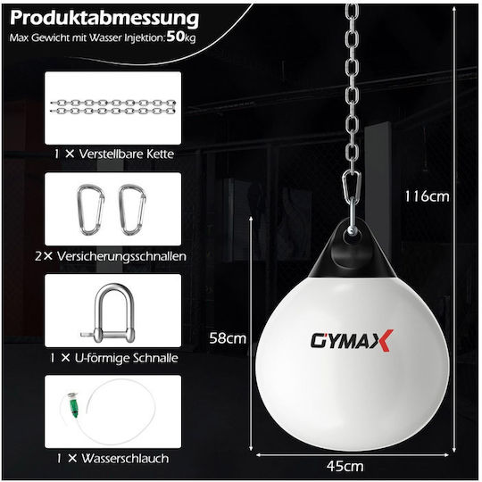 Costway Σάκος Μποξ με Ύψος 45cm Λευκός