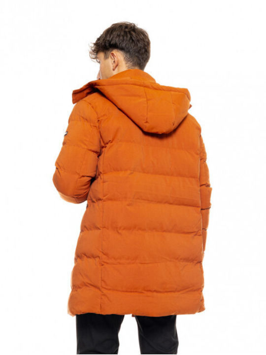 Biston Men's Winter Puffer Jacket Orange