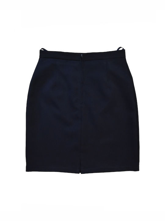 Poulain High Waist Mini Skirt in Blue color