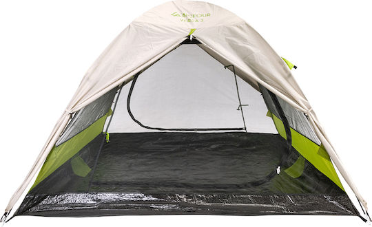 Bigfour Versa 4 Σκηνή Camping Igloo Πράσινη με Διπλό Πανί 3 Εποχών για 4 Άτομα 240x240x175εκ.