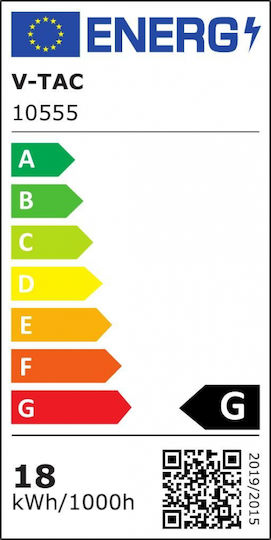 V-TAC Ταινία LED 24V Ρυθμιζόμενο Λευκό Φως 5m Τύπου COB