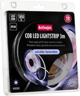Active Jet AJE-COB LED Streifen Versorgung 12V mit Kaltweiß Licht Länge 3m AJE-COB 3m zim