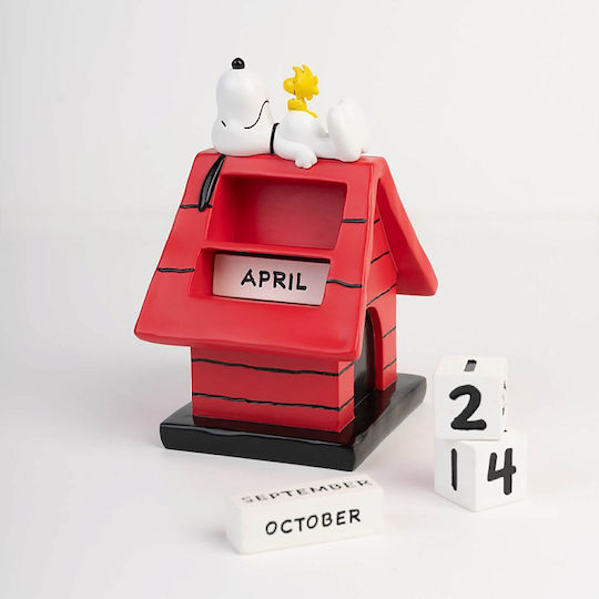 Grupo Erik 3d Snoopy Doghouse Daily Desk Diary Red